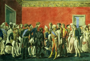 Een Ontvangst in de Ambassade van Teheran, 1830s